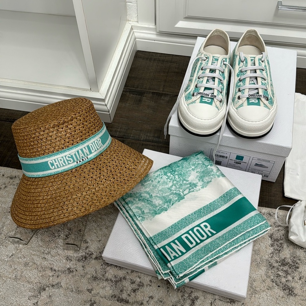 Dioriviera Walk'n'Dior Platform Sneaker size 8 (aquamarina)